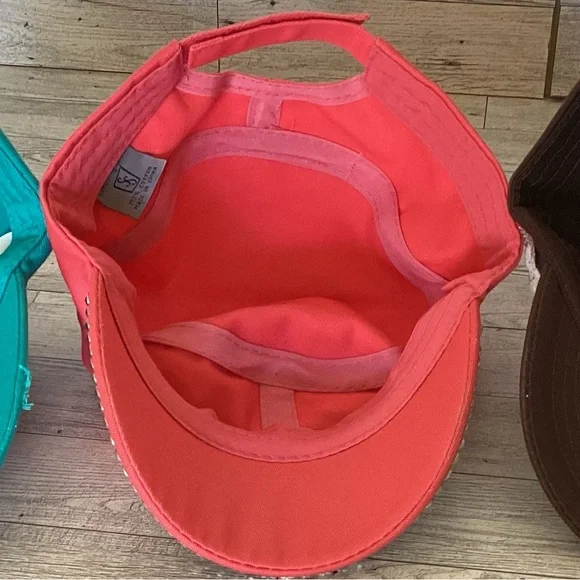 Something Special Coral Cadet Hat with rhinestones on the front - Picture 5 of 6